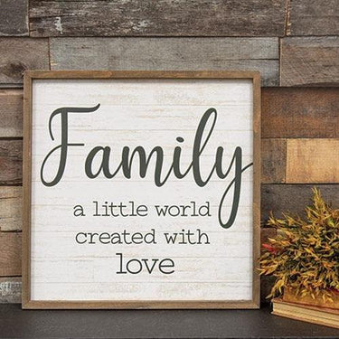 Family Framed Sign - The Fox Decor